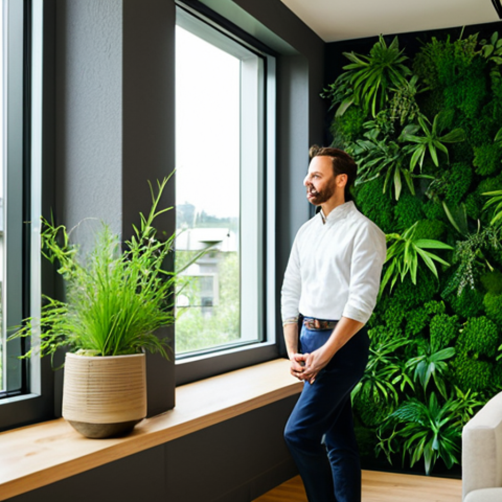 A professional civil engineer, fully clothed in a modest, appropriate business suit, stands confidently at a modern, sustainable construction site in a bustling city. In the foreground, a display of innovative building materials showcases a section of a bamboo composite panel with its unique grain and strength, alongside a sample of permeable recycled concrete paving, appearing clean and granular. In the background, a contemporary architectural building features prominent structural elements made from treated bamboo, seamlessly integrated with concrete sections. The overall scene emphasizes green innovation, urban development, and the fusion of natural and recycled materials in a professional setting. Perfect anatomy, correct proportions, natural pose, well-formed hands, proper finger count. Professional photography, high quality, safe for work, appropriate content, fully clothed, family-friendly.